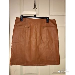 Ann Taylor faux leather skirt size 12